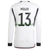 Maillot à Manches Longues Allemagne Muller 13 Domicile Coupe du Monde 2022 Pour Homme